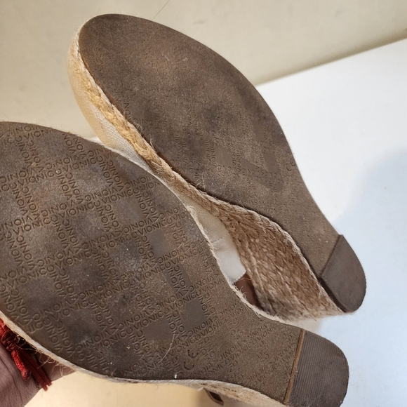 VIONIC Carolina Oat Slingback Espadrilles Wedges Round Toe Shoes size 9 - Picture 7 of 15